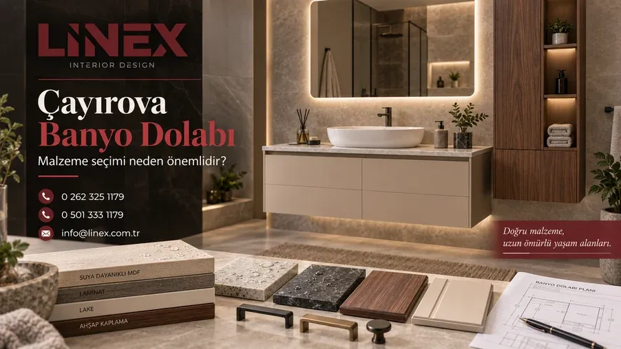 Çayırova Banyo Dolabı Yaptırırken Malzeme Seçimi Neden Önemlidir?