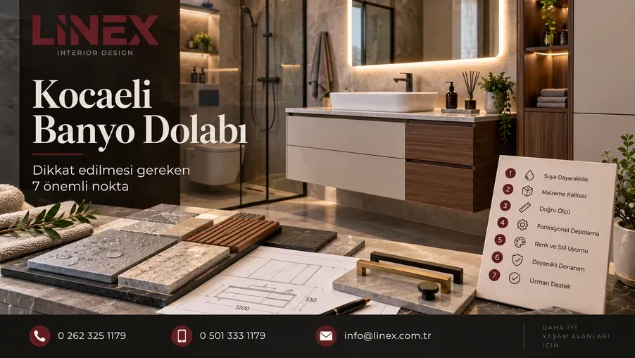 Kocaeli Banyo Dolabı Yaptırırken Dikkat Edilmesi Gereken 7 Önemli Nokta