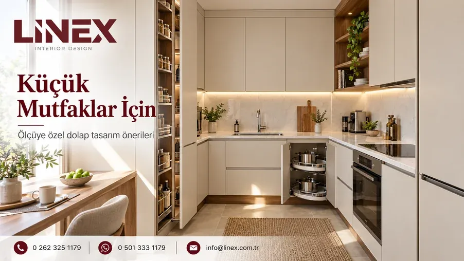 Küçük Mutfaklar İçin Ölçüye Özel Dolap Tasarım Önerileri